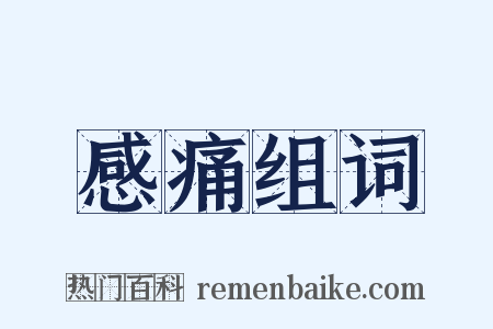 感痛组词是什么意思的图片